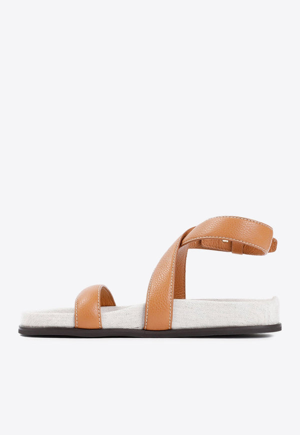 Chunky Leather Flat Sandals