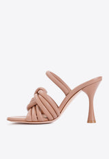 Ottavia 95 Knotted Leather Slingback Sandals