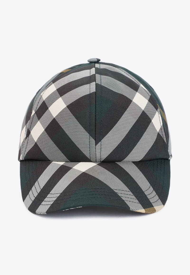 Checked Baseball Cap