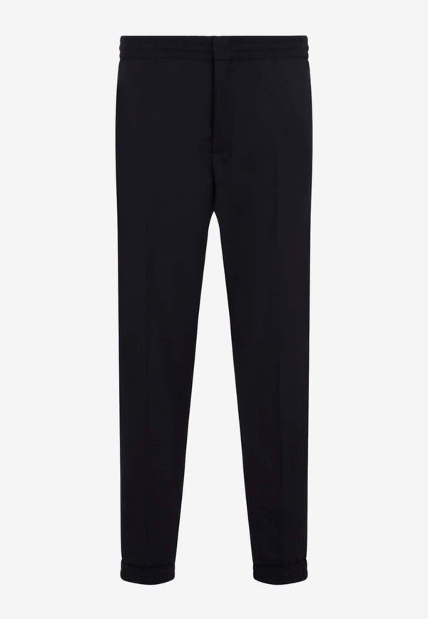 Stretch Wool Track Pants