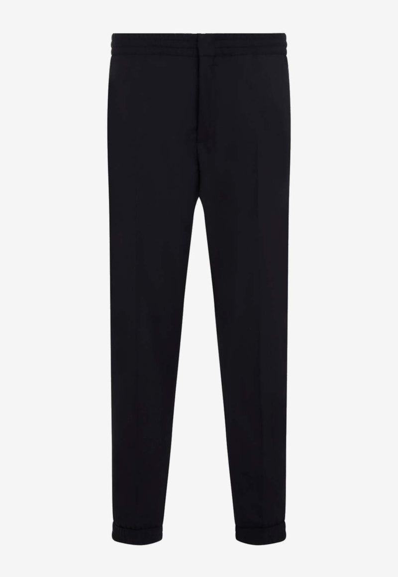 Stretch Wool Track Pants