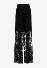 High-Rise Lace Pants