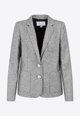 Single-Breasted Blazer in Wool Blend