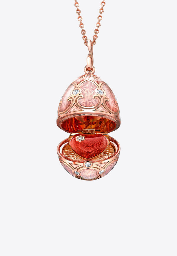 Heritage Surprise Locket Necklace in 18-karat Rose Gold