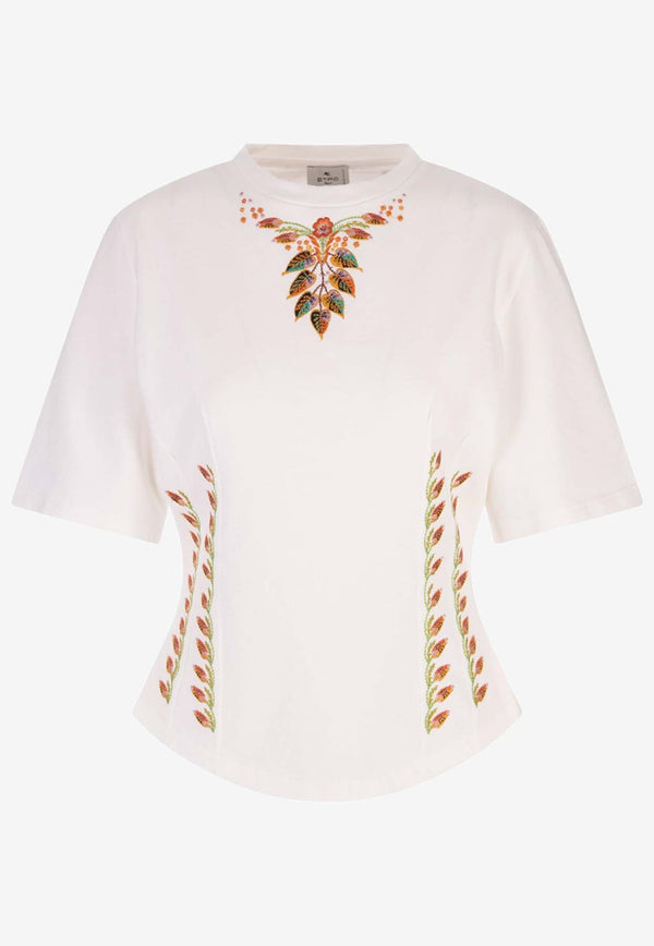 Foliage Embroidery Top