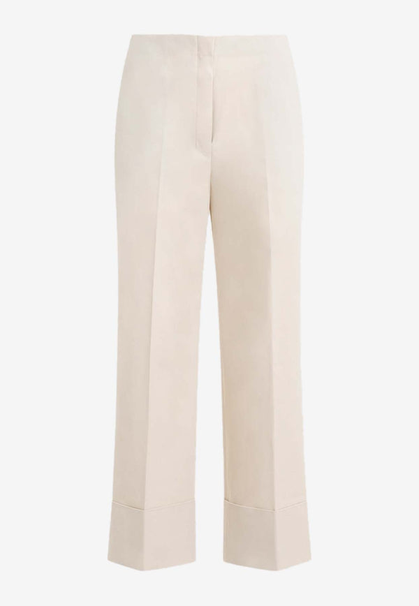 Straight-Leg Tailored Pants