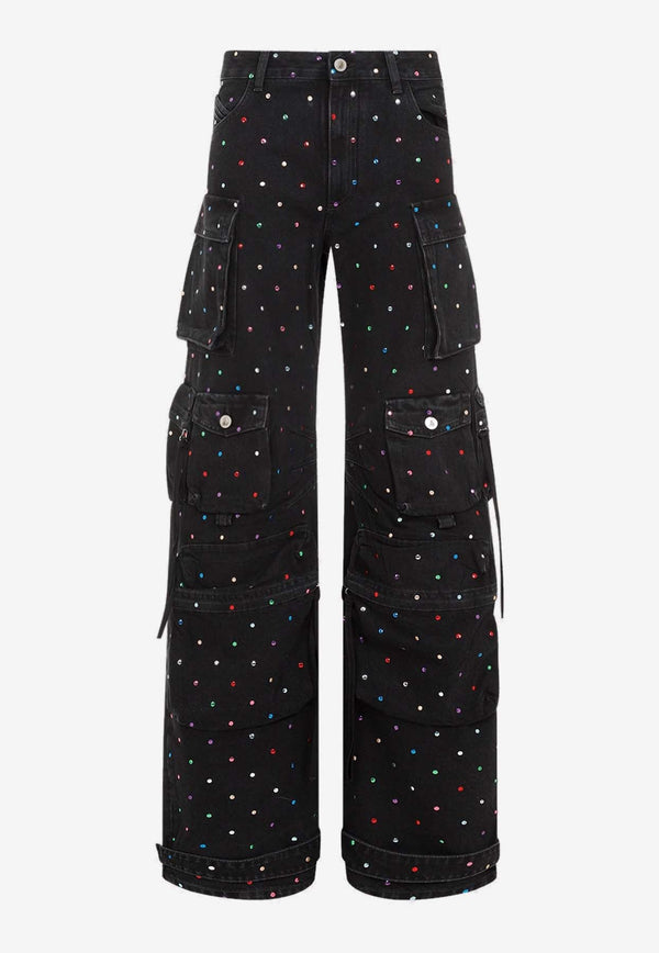 Fern Multi-Studs Cargo Jeans