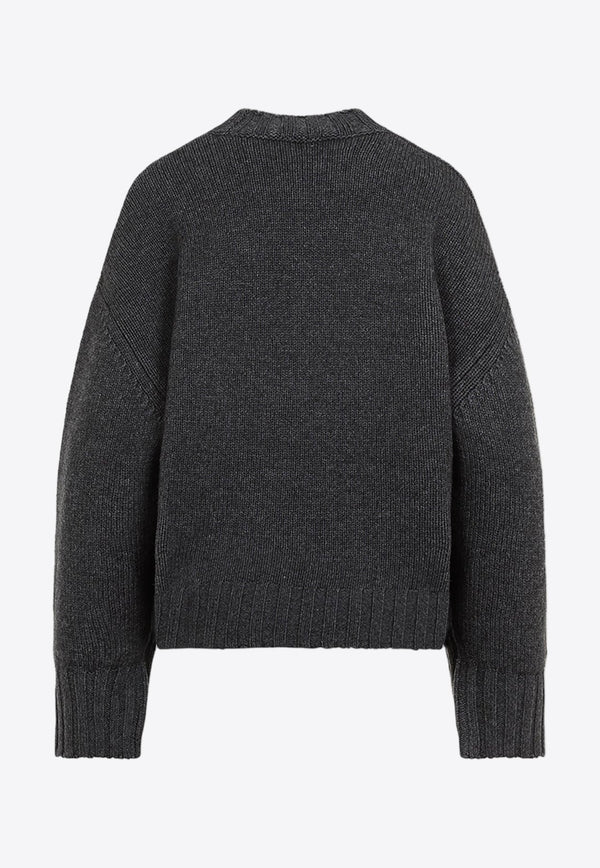 Asymmetric Wool Cashmere Sweater