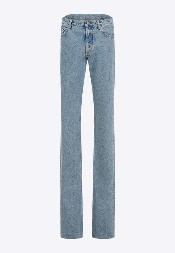 Straight-Leg Long Jeans