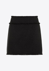 A-line Knitted Mini Skirt