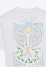 Tennis Print Short-Sleeved T-shirt