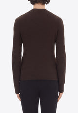 V-neck Long-Sleeved Sweater