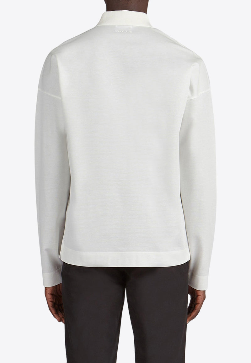 Long-Sleeved Polo T-shirt