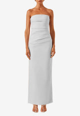 Lani Strapless Draped Maxi Dress