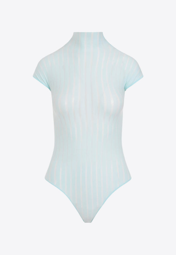 Sheer Stripes Bodysuit