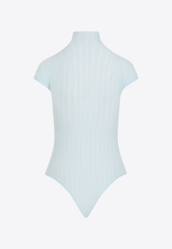 Sheer Stripes Bodysuit