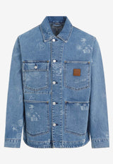 All-Over Logo Denim Jacket