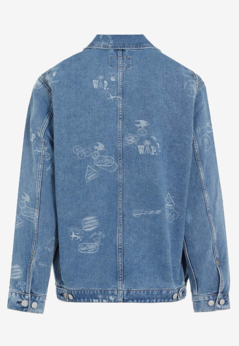 All-Over Logo Denim Jacket