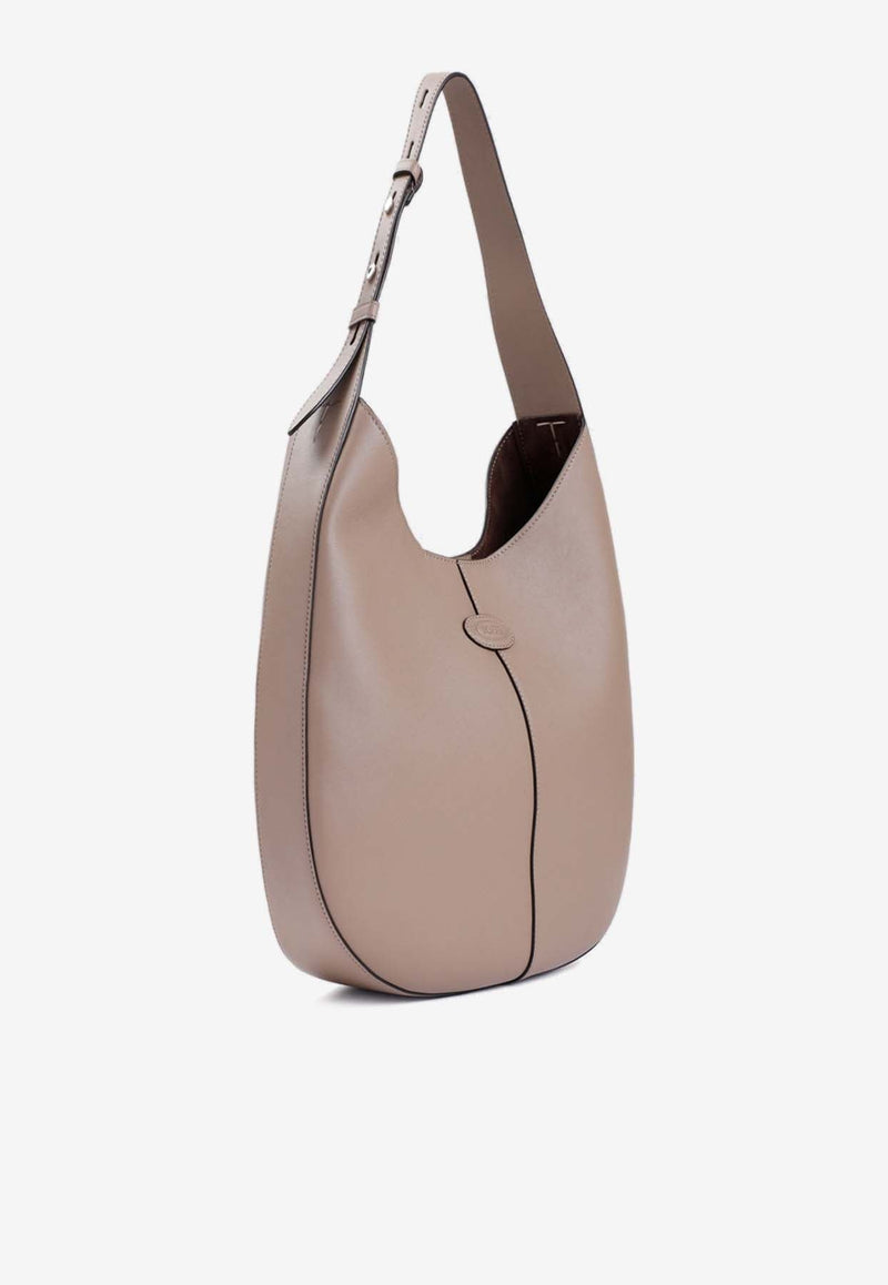 Small Di Hobo Bag in Calf Leather