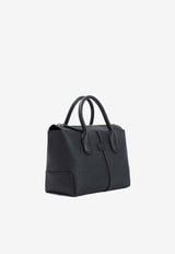 Small Di Top Handle Bag in Grained Leather