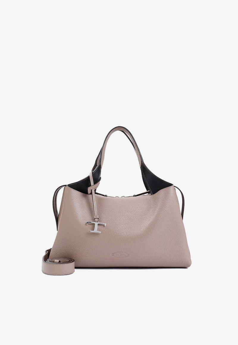 Bauletto Grained Leather Shoulder Bag