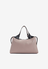 Bauletto Grained Leather Shoulder Bag