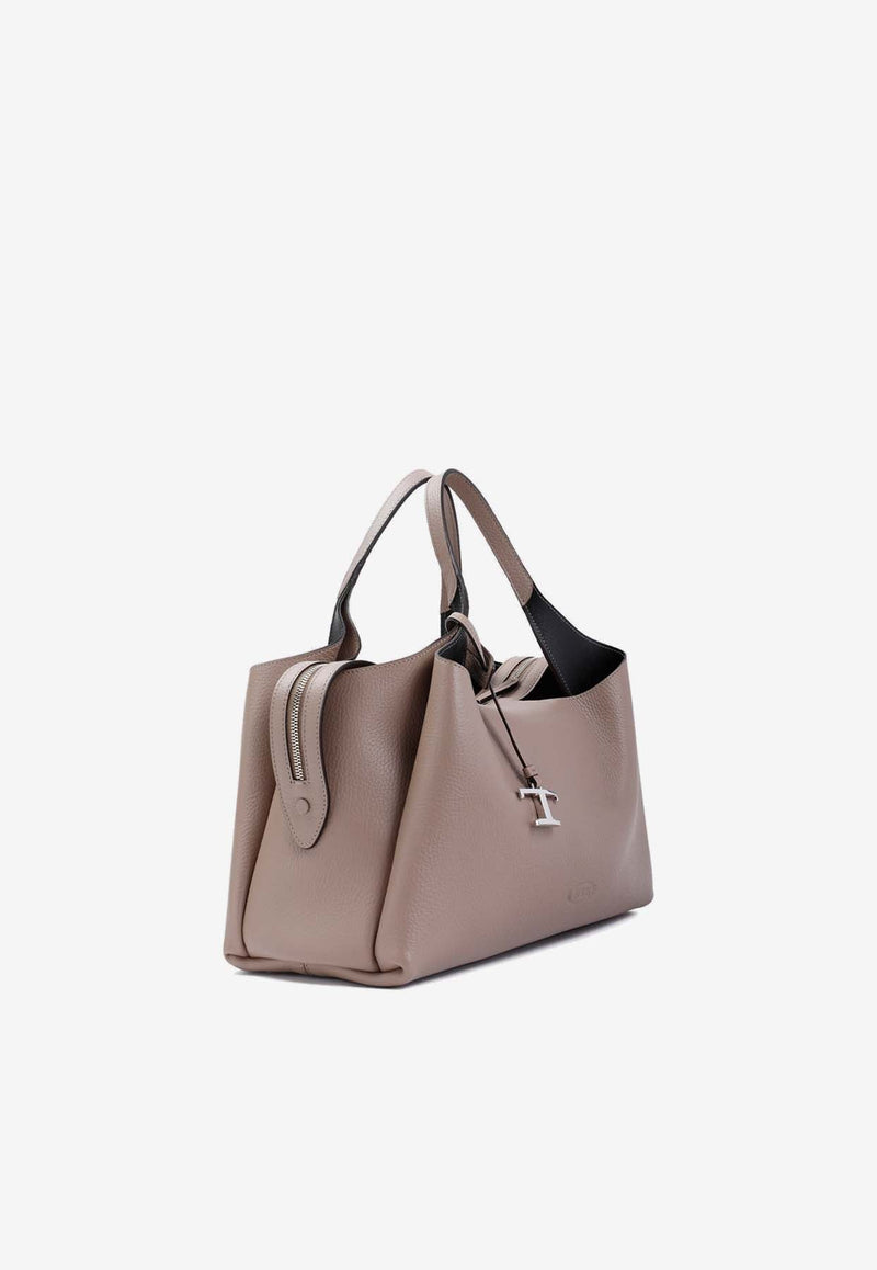 Bauletto Grained Leather Shoulder Bag