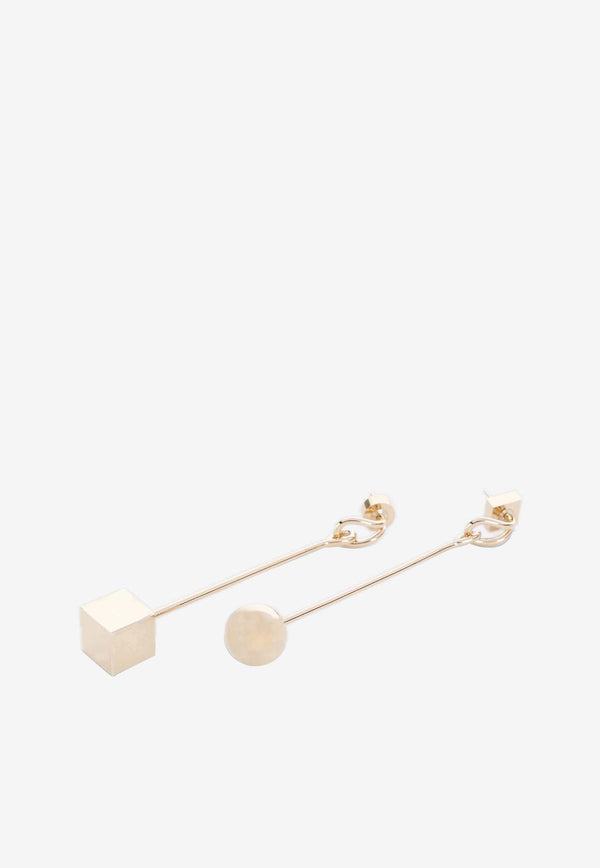 Asymmetric Drop Earrings