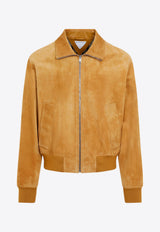 Suede Bomber Jacket