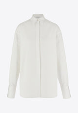 Sash Collar Long-Sleeved Shirt