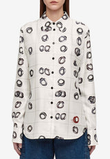 Graphic Print Long-Sleeved Shirt