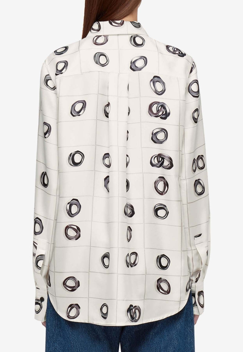 Graphic Print Long-Sleeved Shirt