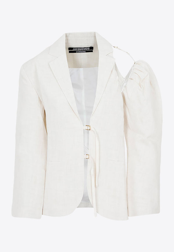 Deconstructed Galliga Jacket in Linen Blend