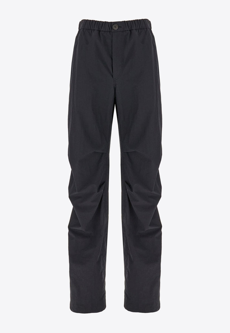 Drawstring Straight-Leg Pants