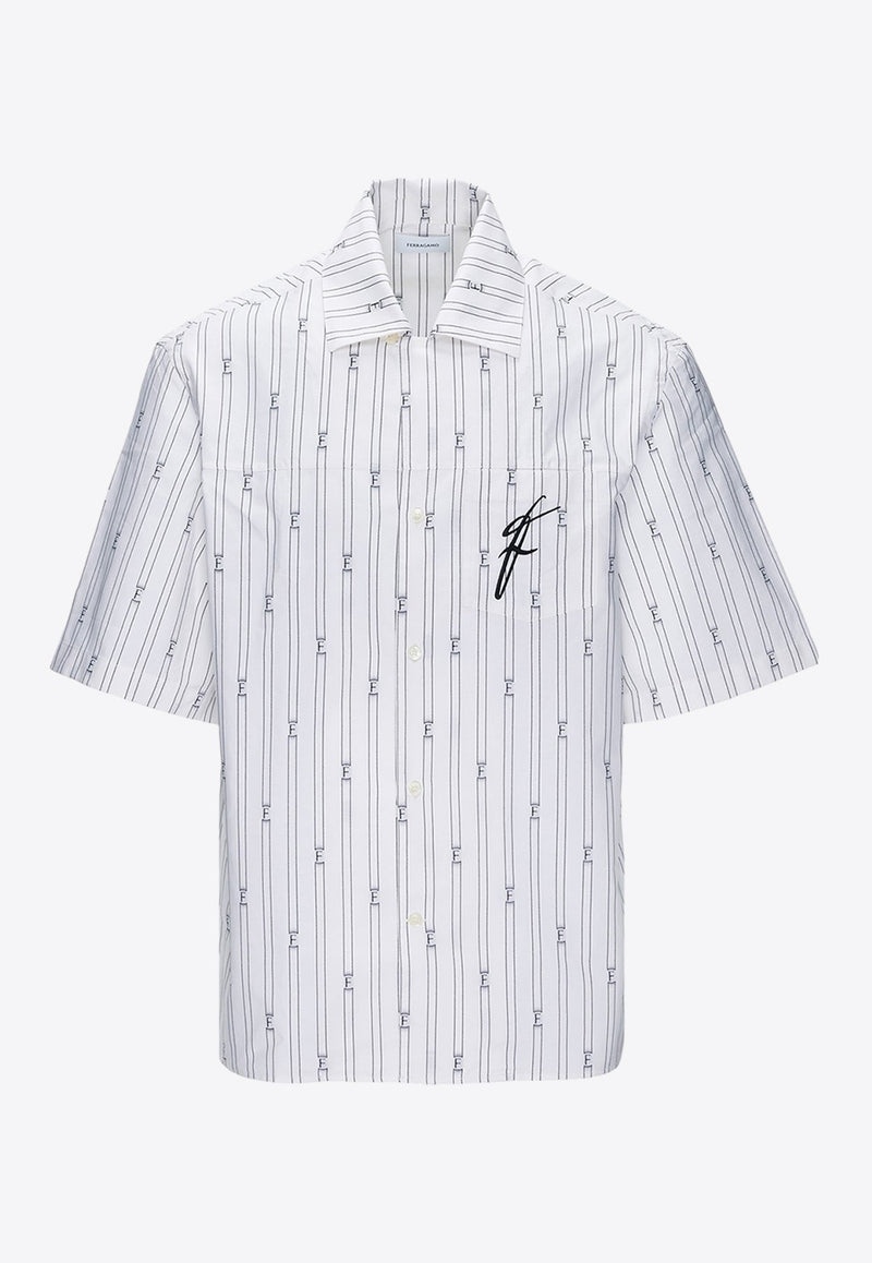 Short-Sleeved Striped Shirt