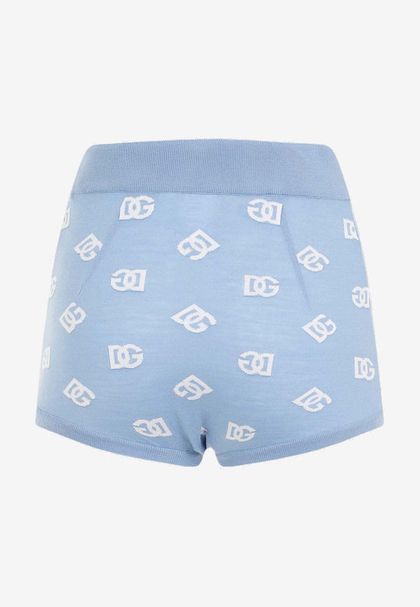 All-Over Logo Knit Shorts