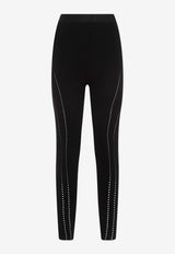 Perforated Stretch Leggings