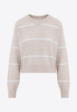 Horizontal Sequins Stripe Sweater