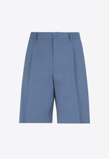 Front-Pleat Chino Shorts