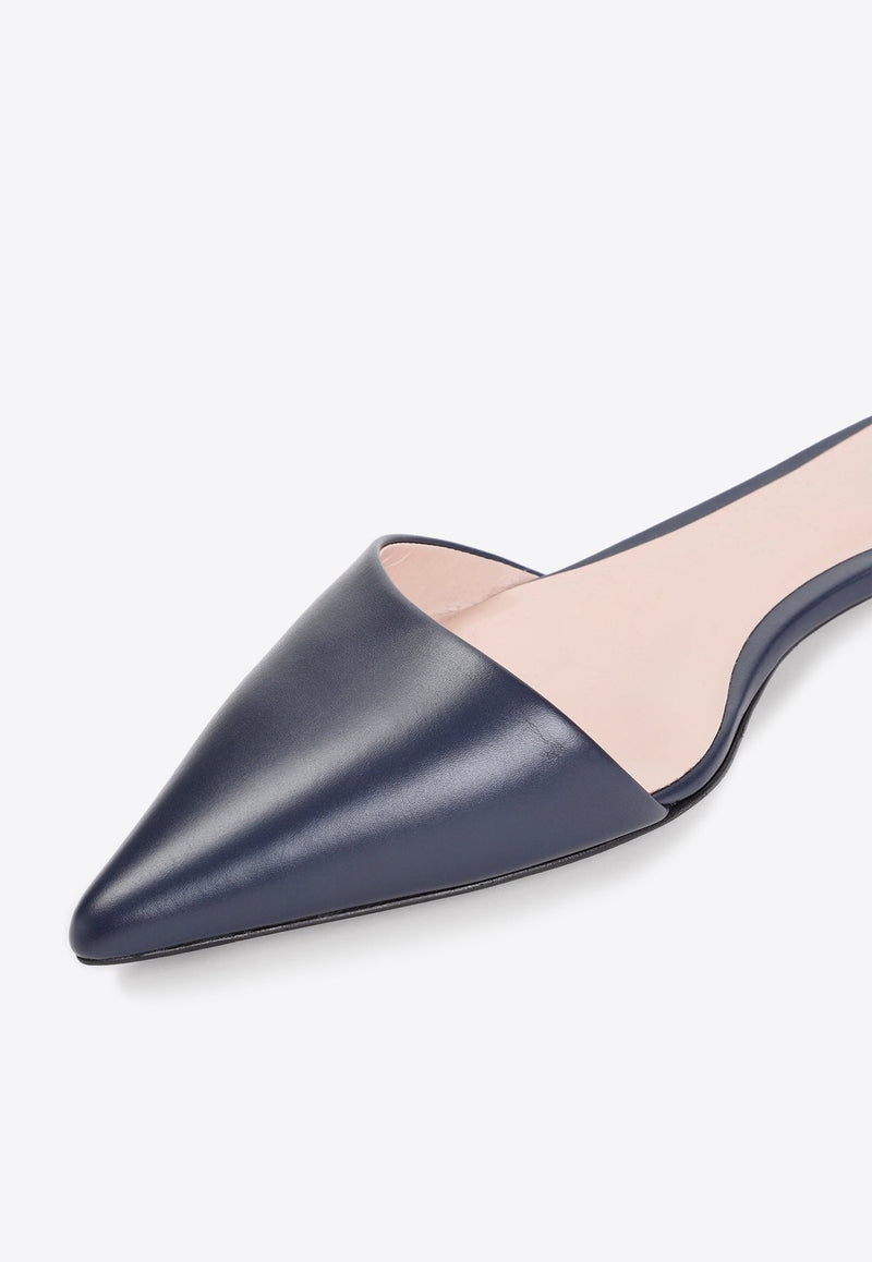 Leather Pointed Ballet Flats