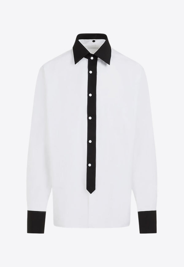 Long-Sleeved Button-Up Shirt