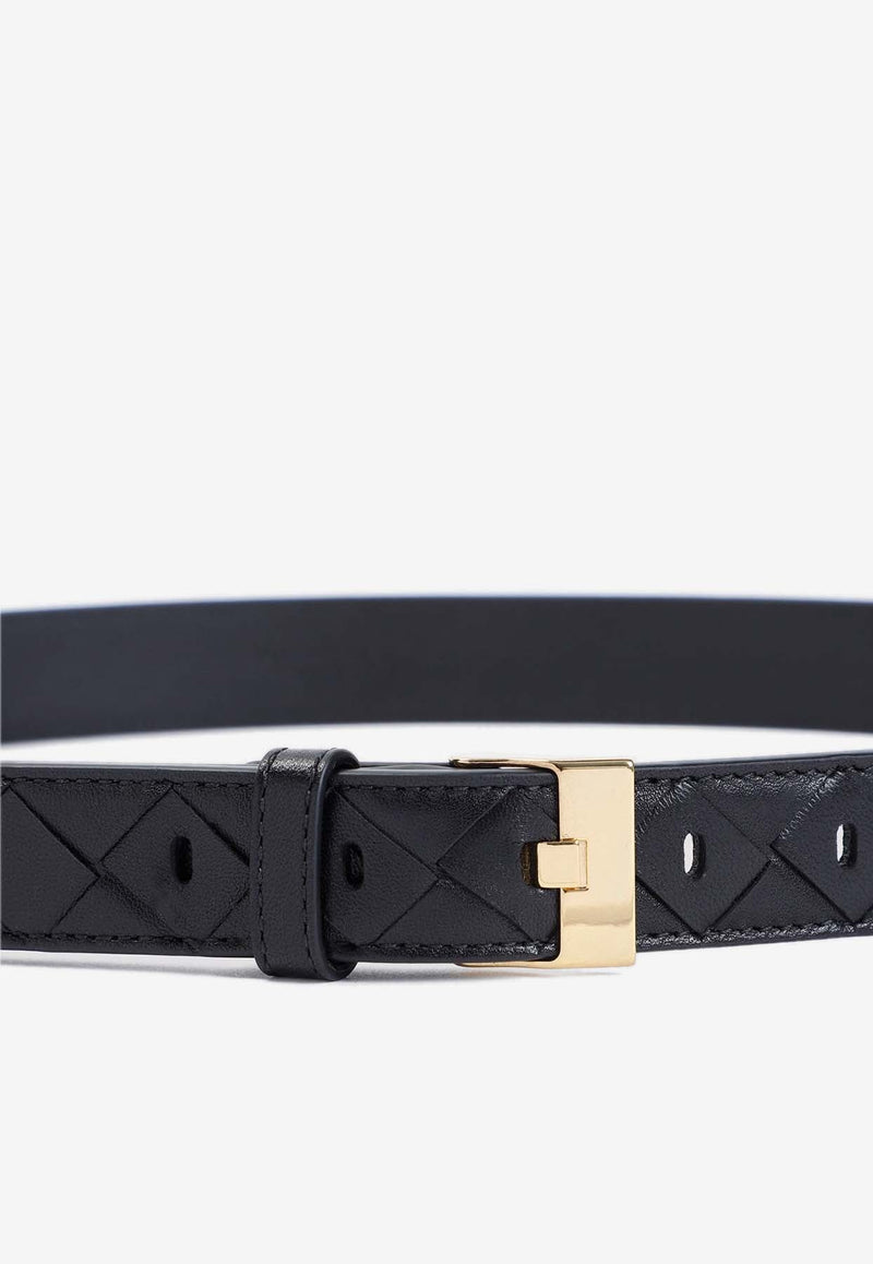 Watch Intrecciato Leather Belt