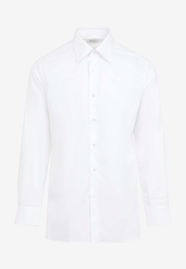 Long-Sleeved Button-Up Shirt