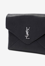 Cassandre Leather Envelope Messenger Bag