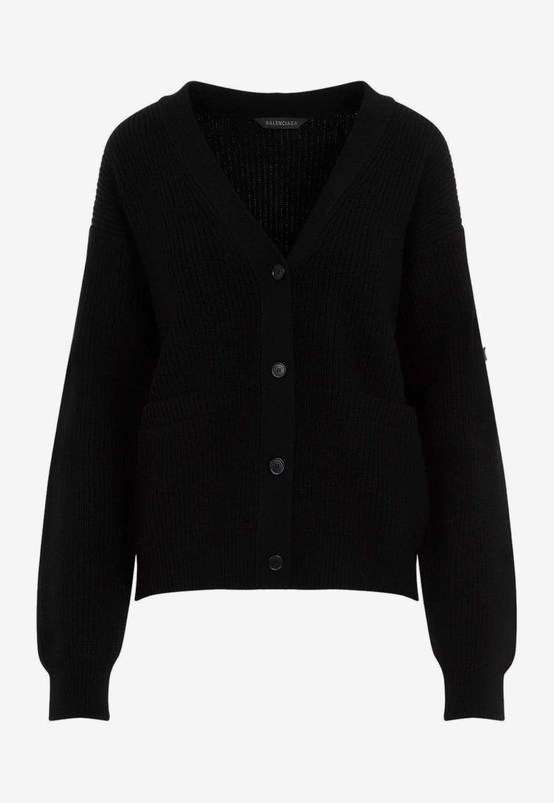 V-neck Wool Cardigan