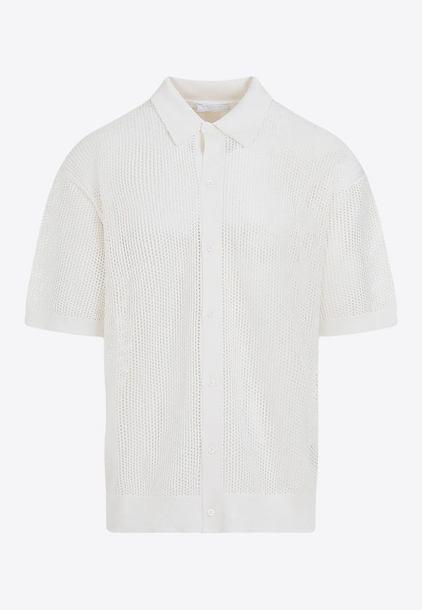 Silk-Blend Short-Sleeved Shirt