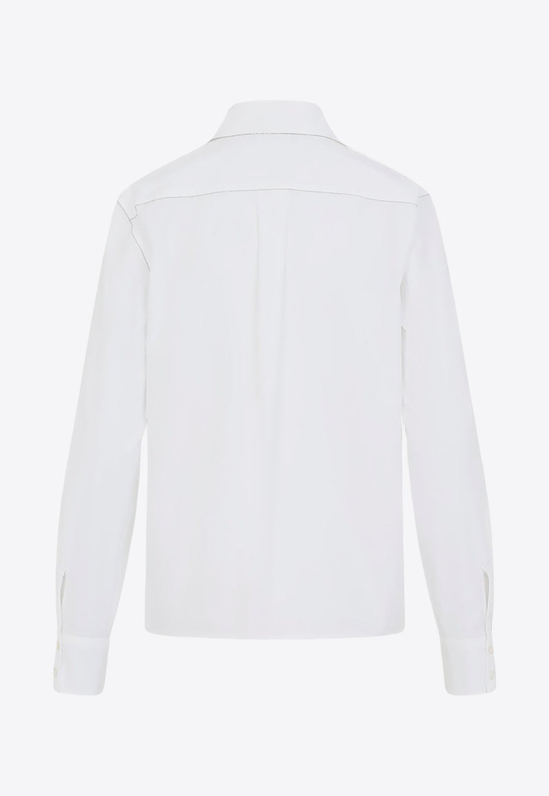 Long-Sleeved Button-Up Shirt