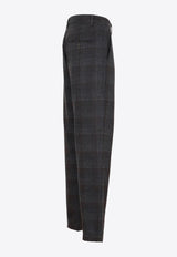 Prince-of-Wales Chino Pants in Wool Blend