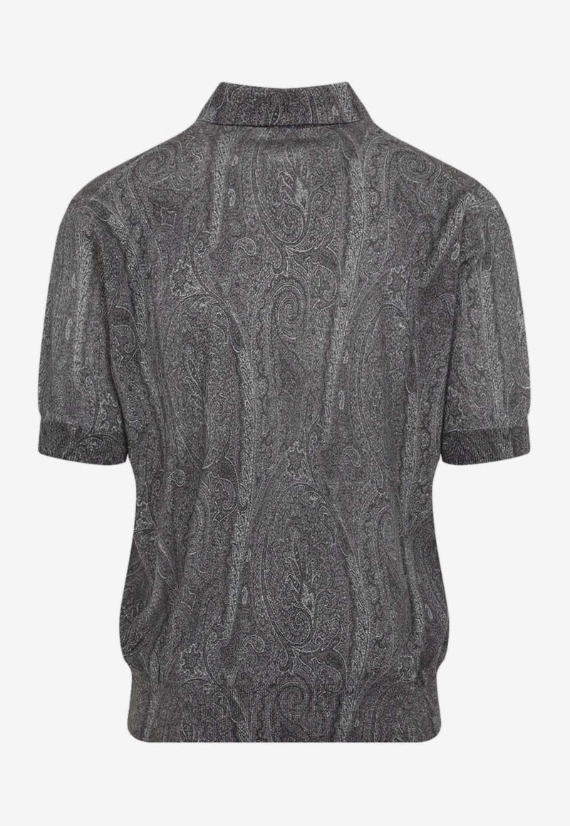 Paisley Pattern Polo T-shirt