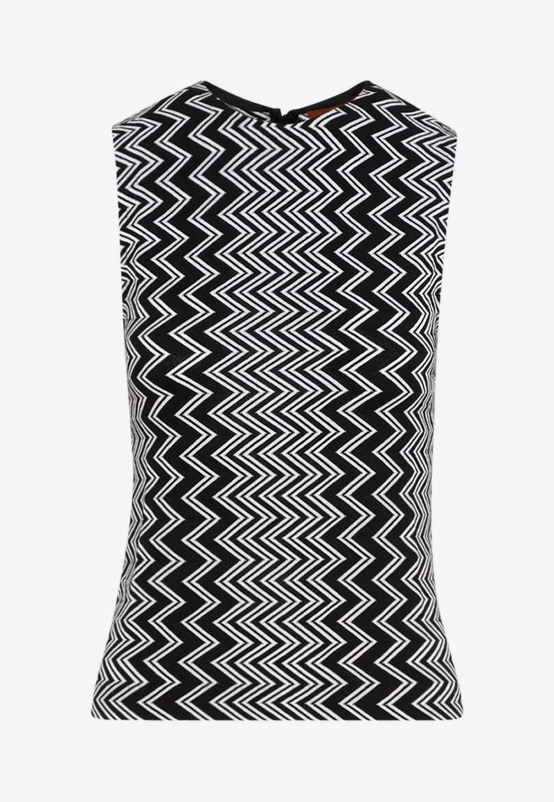 Zig Zag Knit Tank Top